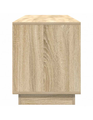 Mobile Porta TV con Luci LED Rovere Sonoma 160,5x41x50 cm