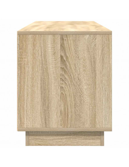 Mobile Porta TV con Luci LED Rovere Sonoma 160,5x41x50 cm