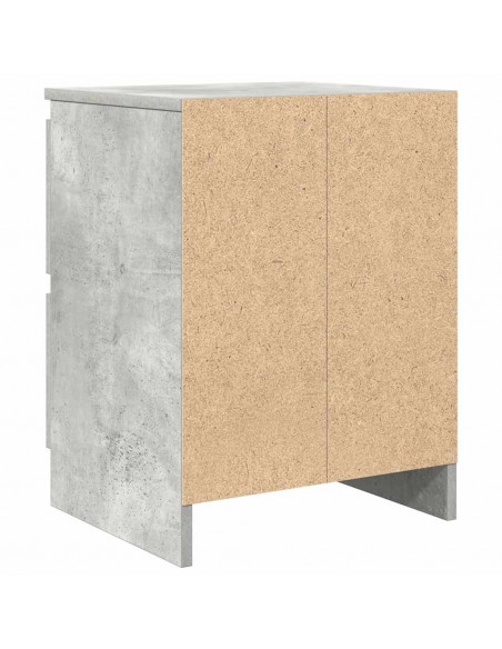 Mobile Porta TV Grigio Cemento 40x35x54 cm in Legno Multistrato