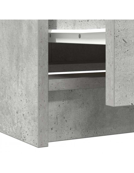 Mobile Porta TV Grigio Cemento 40x35x54 cm in Legno Multistrato