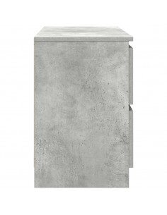 Mobile Porta TV Grigio Cemento 80x35x54 cm in Legno Multistrato 2