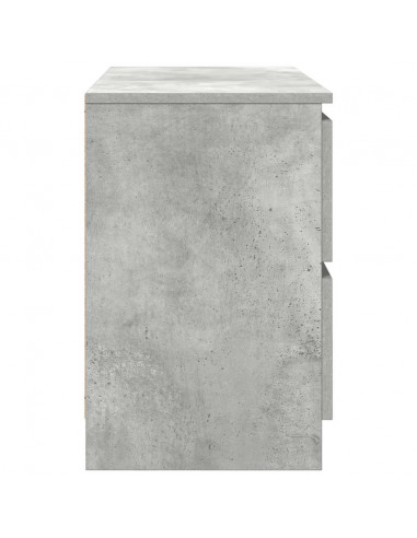 Mobile Porta TV Grigio Cemento 80x35x54 cm in Legno Multistrato