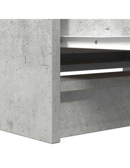 Mobile Porta TV Grigio Cemento 80x35x54 cm in Legno Multistrato