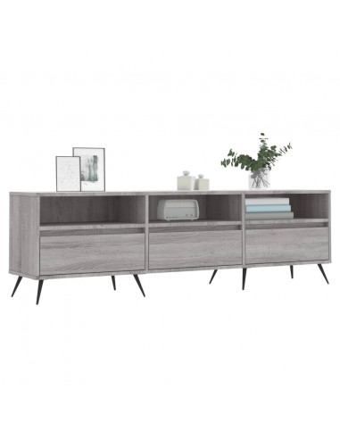 Mobile Porta TV Grigio Sonoma 150x30x44,5 cm Legno Multistrato