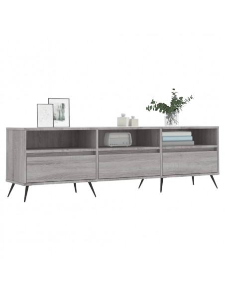 Mobile Porta TV Grigio Sonoma 150x30x44,5 cm Legno Multistrato