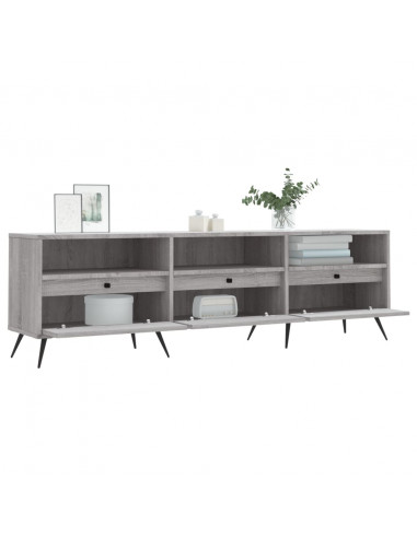 Mobile Porta TV Grigio Sonoma 150x30x44,5 cm Legno Multistrato