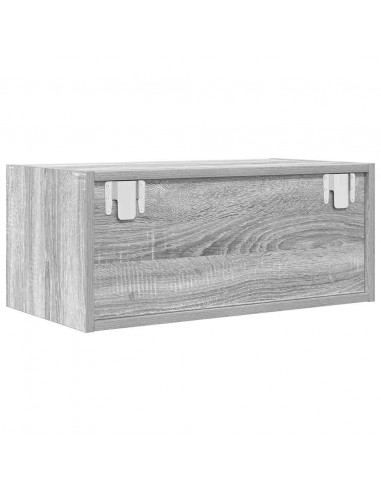 Mobile Porta TV Grigio Sonoma 60x31x25,5 cm Legno Multistrato