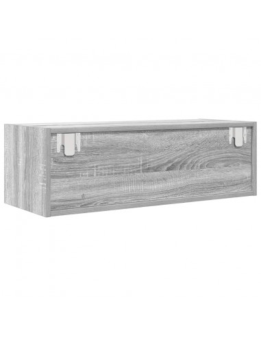 Mobile Porta TV Grigio Sonoma 80x31x25,5 cm Legno Multistrato