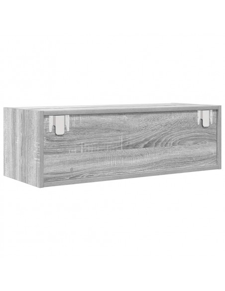 Mobile Porta TV Grigio Sonoma 80x31x25,5 cm Legno Multistrato