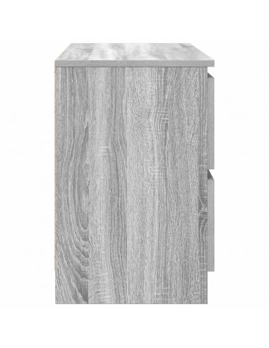 Mobile Porta TV Grigio Sonoma 80x35x54 cm in Legno Multistrato