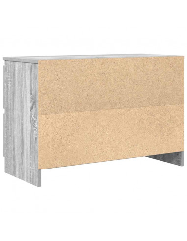 Mobile Porta TV Grigio Sonoma 80x35x54 cm in Legno Multistrato