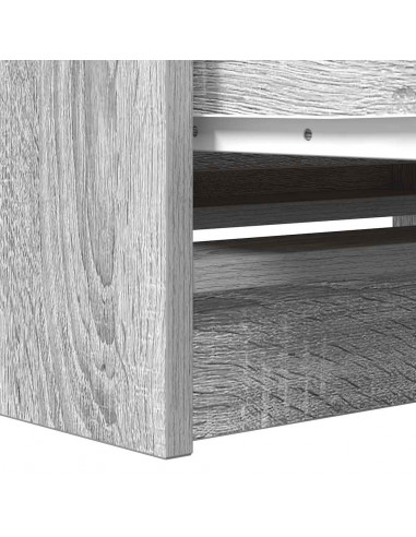 Mobile Porta TV Grigio Sonoma 80x35x54 cm in Legno Multistrato