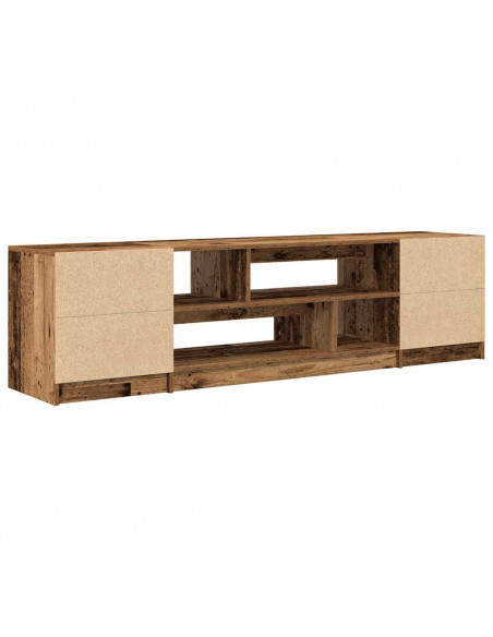 Mobile Porta TV Legno Antico 188,5x41x50 cm in Truciolato