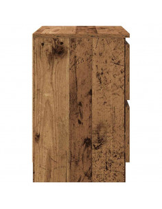 Mobile Porta TV Legno Antico 40x35x54 cm in Legno Multistrato 2