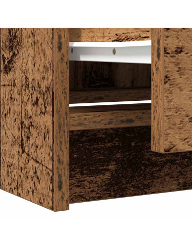 Mobile Porta TV Legno Antico 40x35x54 cm in Legno Multistrato