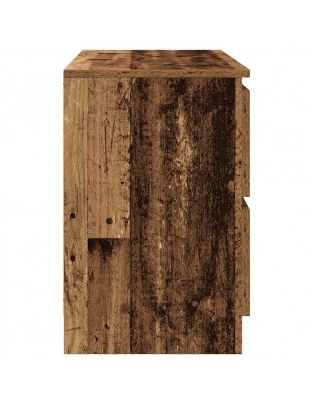 Mobile Porta TV Legno Antico 80x35x54 cm in Legno Multistrato