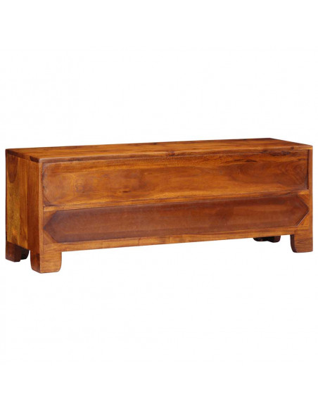 Mobile Porta TV Multicolore 110x30x40 Legno Massello di Acacia
