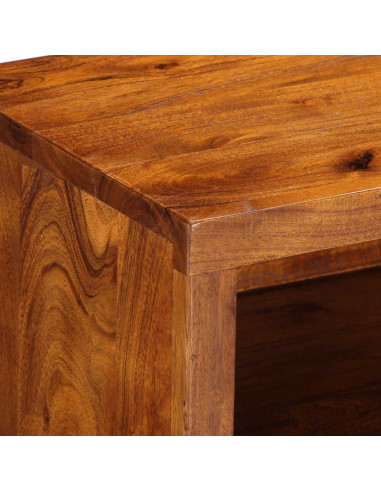 Mobile Porta TV Multicolore 110x30x40 Legno Massello di Acacia