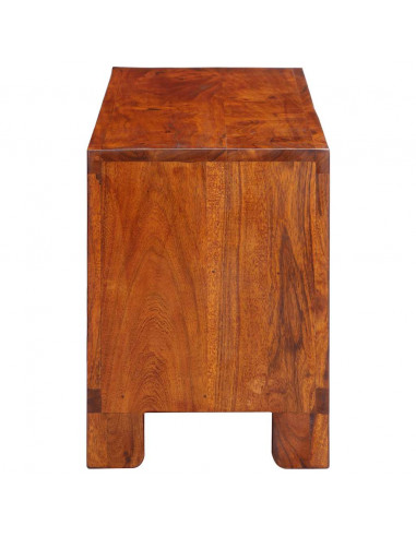 Mobile Porta TV Multicolore 110x30x40 Legno Massello di Acacia