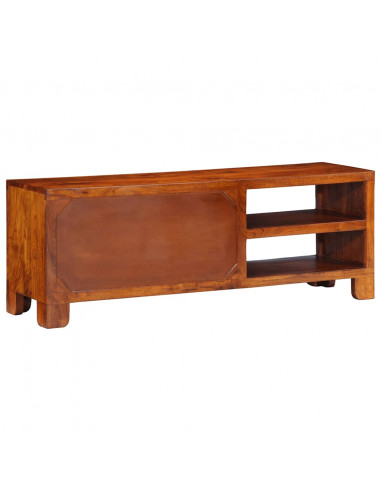 Mobile Porta TV Multicolore 110x30x40 Legno Massello di Acacia