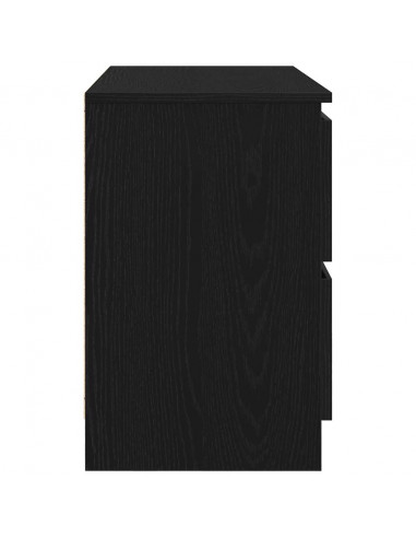 Mobile Porta TV Nero 80x35x54 cm in Legno Multistrato