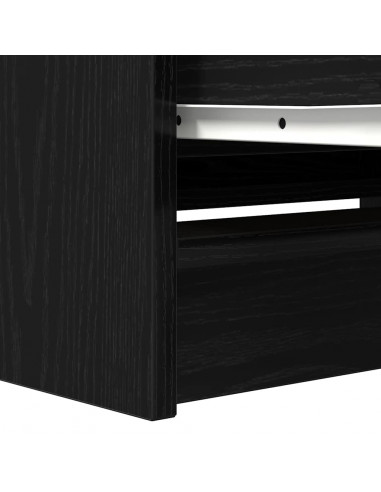 Mobile Porta TV Nero 80x35x54 cm in Legno Multistrato