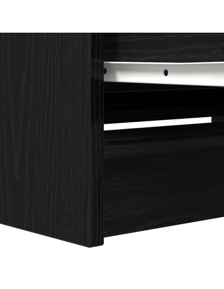 Mobile Porta TV Nero 80x35x54 cm in Legno Multistrato