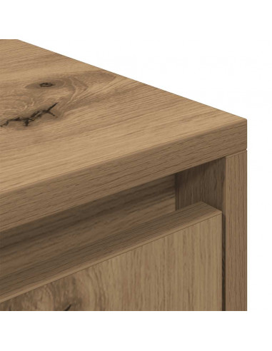 Mobile Porta TV Rovere Artigianale 188,5x41x50cm in Truciolato