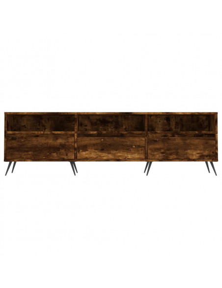 Mobile Porta TV Rovere Fumo 150x30x44,5 cm in Legno Multistrato