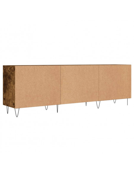 Mobile Porta TV Rovere Fumo 150x30x50 cm in Legno Multistrato