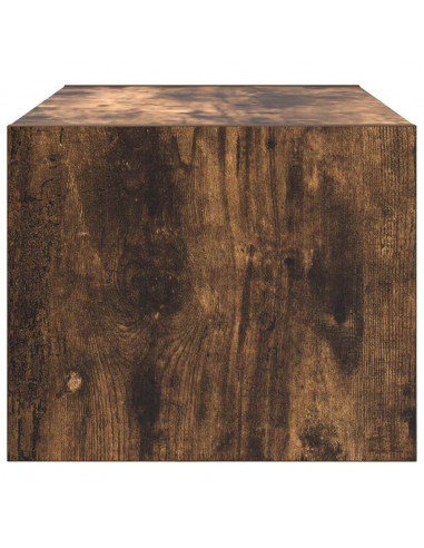 Mobile Porta TV Rovere Fumo 60x31x25,5 cm in Legno Multistrato