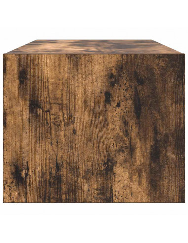 Mobile Porta TV Rovere Fumo 80x31x25,5 cm in Legno Multistrato