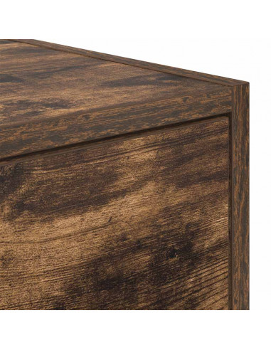 Mobile Porta TV Rovere Fumo 80x31x25,5 cm in Legno Multistrato