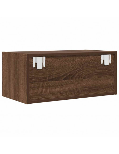 Mobile Porta TV Rovere Marrone 60x31x25,5 cm Legno Multistrato