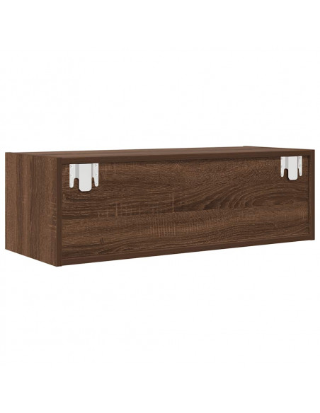 Mobile Porta TV Rovere Marrone 80x31x25,5 cm Legno Multistrato