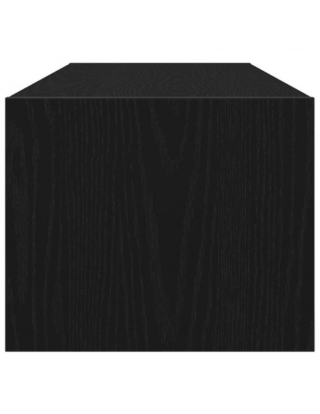 Mobile Porta TV Rovere Nero 100x31x25,5 cm in Legno Multistrato