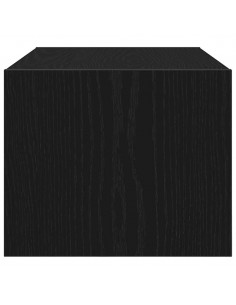 Mobile Porta TV Rovere Nero 60x31x25,5 cm in Legno Multistrato 2