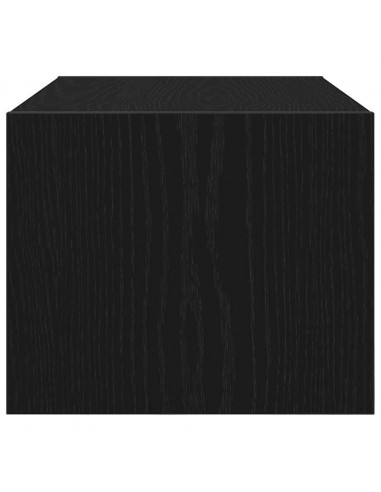 Mobile Porta TV Rovere Nero 60x31x25,5 cm in Legno Multistrato