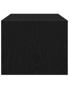 Mobile Porta TV Rovere Nero 60x31x25,5 cm in Legno Multistrato 2