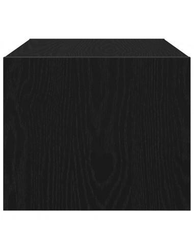 Mobile Porta TV Rovere Nero 60x31x25,5 cm in Legno Multistrato