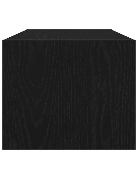 Mobile Porta TV Rovere Nero 80x31x25,5 cm in Legno Multistrato