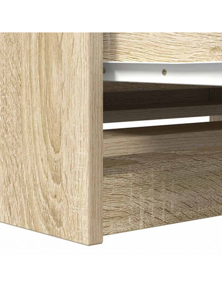 Mobile Porta TV Rovere Sonoma 80x35x54 cm in Legno Multistrato