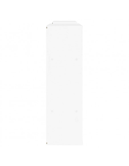 Mobile TV 5 pz con Contenitore ODDA Bianco in Legno di Pino