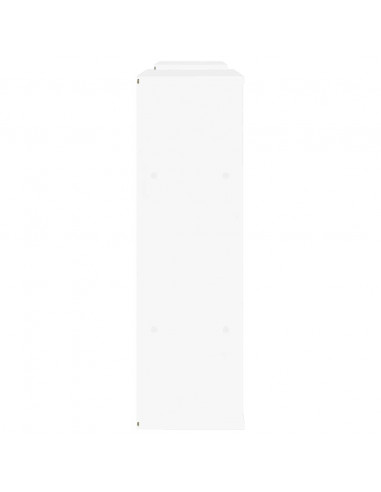 Mobile TV 5 pz con Contenitore ODDA Bianco in Legno di Pino