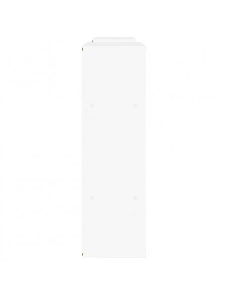 Mobile TV 5 pz con Contenitore ODDA Bianco in Legno di Pino