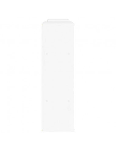 Mobile TV 5 pz con Contenitore ODDA Bianco in Legno di Pino