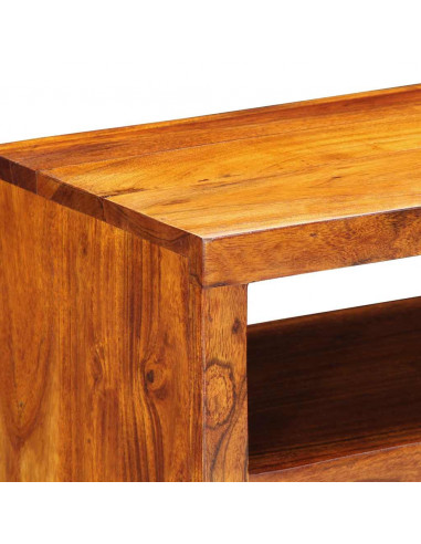 Mobile TV a Parete Multicolore 90x30x30 Legno Massello Acacia