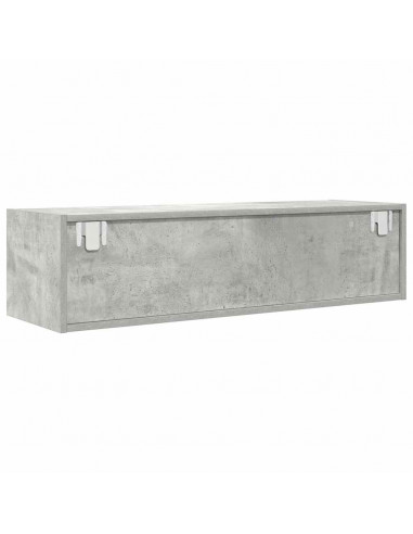 Mobile TV Grigio Cemento 100x31x25,5 cm Legno Multistrato