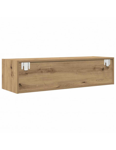 Mobile TV Rovere Artigianale 100x31x25,5cm in Legno Multistrato