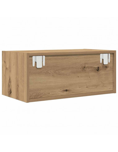 Mobile TV Rovere Artigianale 60x31x25,5 cm in Legno Multistrato